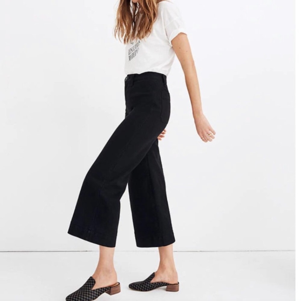 NWT Madewell Women’s Emmett Wide-Leg Crop Pant